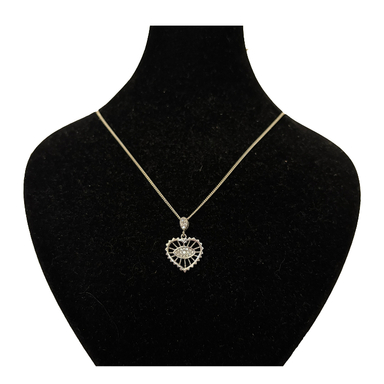 گردنبند نقره زنانه گیرا مدل قلب کد G1044