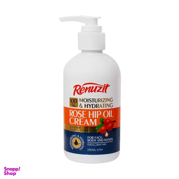 کرم مرطوب کننده رینوزیت مدل Rose Hip Oil حجم 250 میلی لیتر
