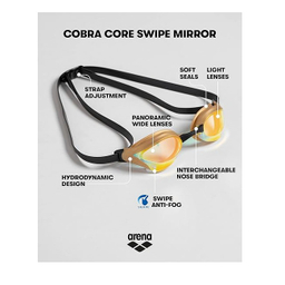 عینک شنا آرنا مدل Cobra Core mirror Swipe