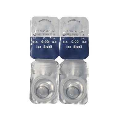لنز چشم سالیانه نیوویژن رنگ ice blue 3