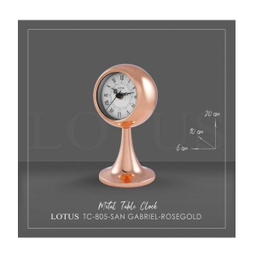ساعت رومیزی لوتوس مدل TC-805-ROSE GOLD-SAN GABRIEL