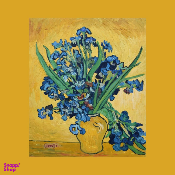 جوراب مردانه ونگوگ نقاشی زنبق کد VG-IR-06