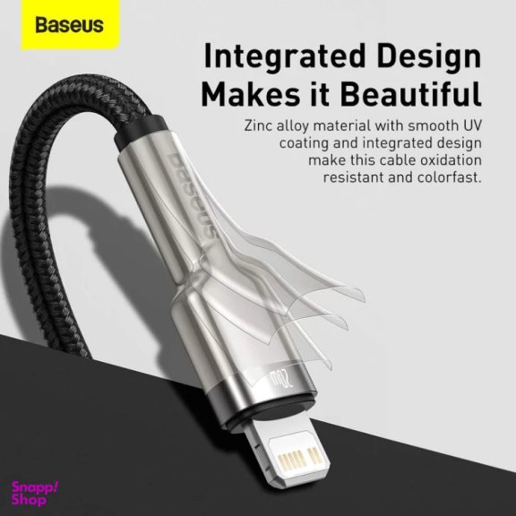 کابل Lightning به Type-C باسئوس مدل BS-CATLJK-01 طول 25 سانتی متر
