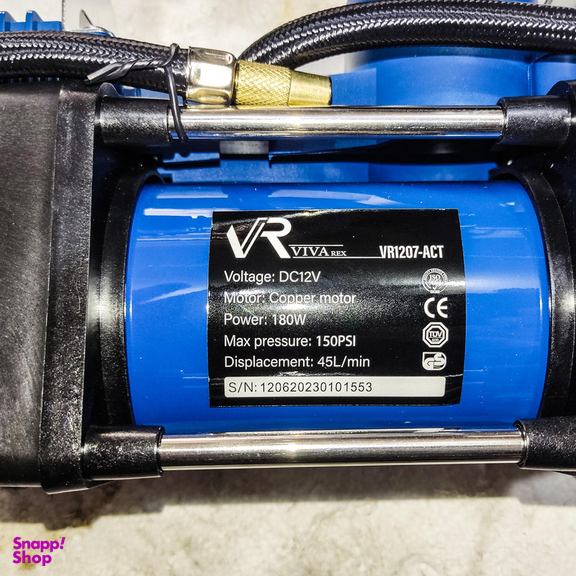 کمپرسور هوا ویوارکس مدل دو سیلندر متصل به برق شهری کد VR 1207 ACT