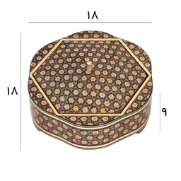 شکلات خوری خاتم کاری مدل پروانه ای تخمه دار کد 02