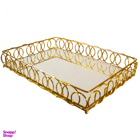 سینی پذیرایی مدل کف آینه ای طرح اطلس