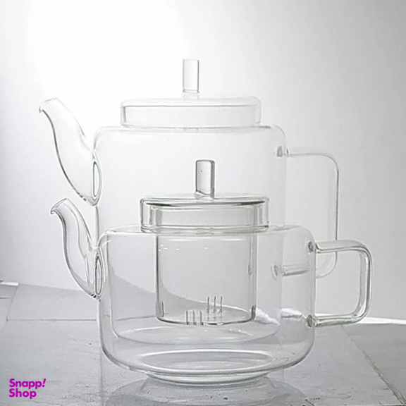 کتری و قوری پیرکس مادام کوکو مدل فلت کد 2321