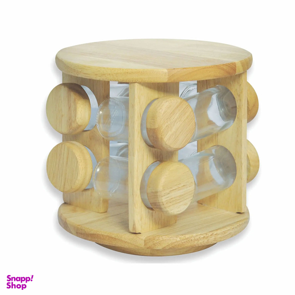 استند ادویه ایستاده گردان مدل مام استایل طرح گرد بسته 8 عددی