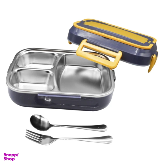 ظرف غذای برقی مدل GS-m-M-DFH-238598 به همراه قاشق و چنگال