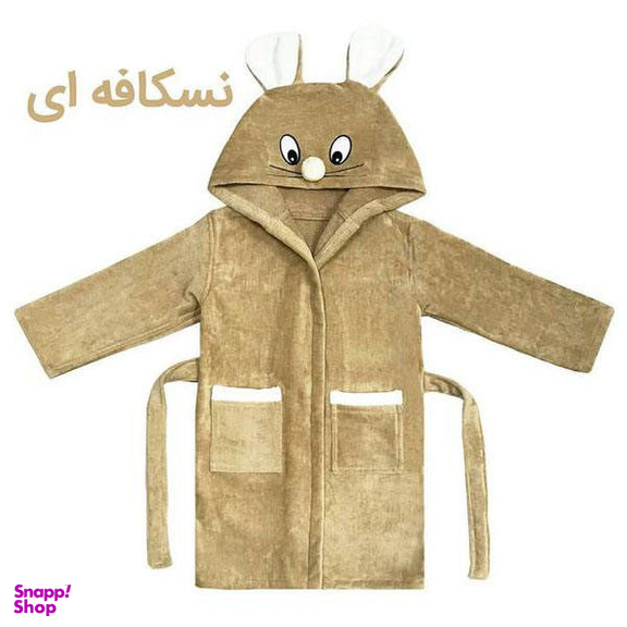 حوله پالتویی کودک پودایران مدل موش سایز 90 سانتی متر