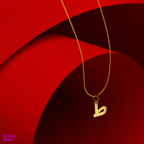 گردنبند طلا 18 عیار زنانه مدوپد مدل حرف ط کد I3-1-1447