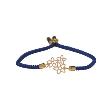 دستبند طلا 18 عیار زنانه پانسی مدل گل کد D21066