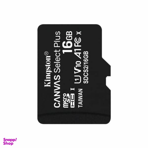 کارت حافظه MicroSDHC کینگستون مدل SD16 کلاس 10 U1 ظرفیت 16 گیگابایت به همراه آداپتور
