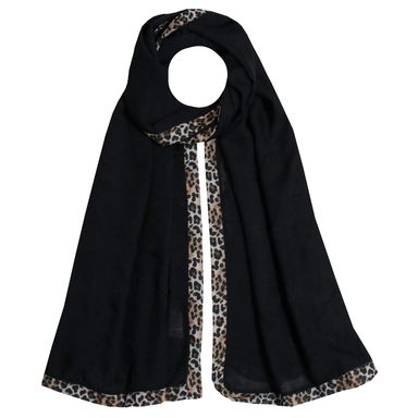 شال زنانه مدل حاشیه پلنگی کد ana9080