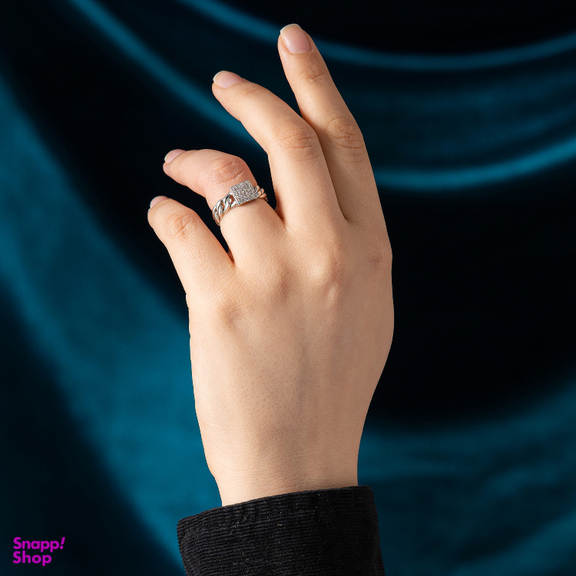 انگشتر طلا 18 عیار زنانه جواهری سون کد 0117