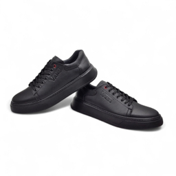 کفش طبی مردانه چرم ریباری مدل V15 رنگ مشکی