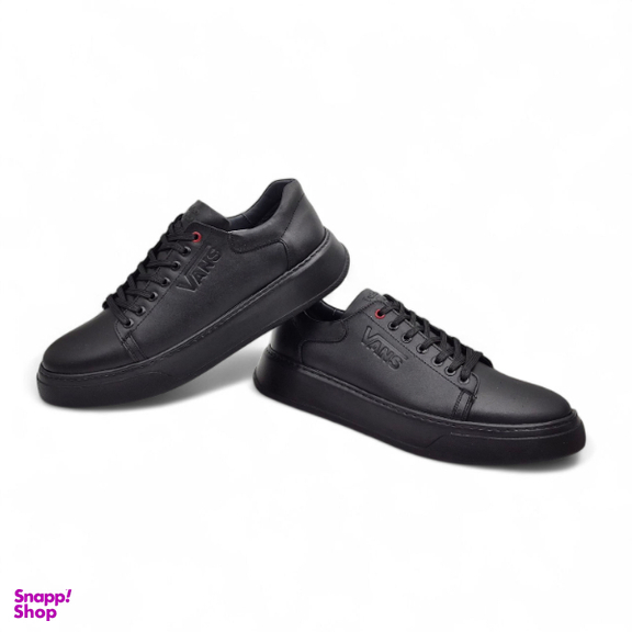 کفش طبی مردانه چرم ریباری مدل V15 رنگ مشکی