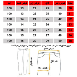 شلوار مام فیت مردانه کد 4053 رنگ آبی آسمانی