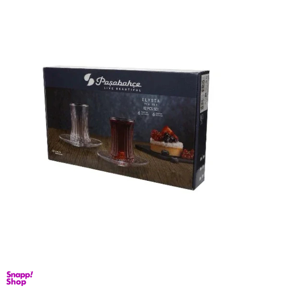 سرویس چای خوری پاشاباغچه مدل الیسا کد 7020 بسته 12 عددی