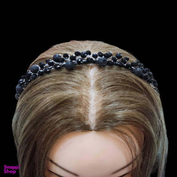 تل مو زنانه مدل سنگ و کریستال بافت کد VENUS-TKSBG