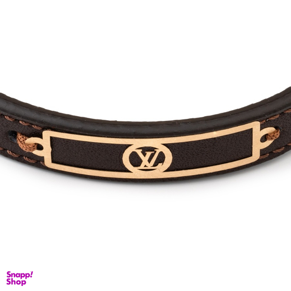 دستبند طلا ۱۸ عیار مردانه داریم طرح VL