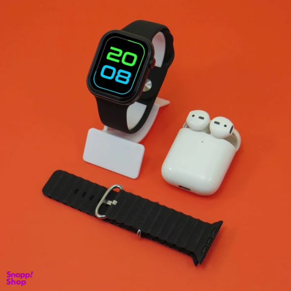 ساعت هوشمند ورنا مدل W46 Max به همراه هندزفری بی سیم طرح اپل مدل Airpod