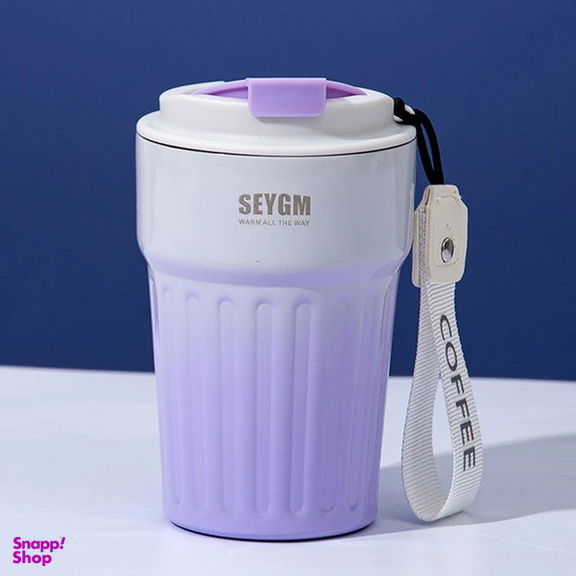 تراول ماگ مدل پاستیلی دورنگ ظرفیت 350 میلی لیتر