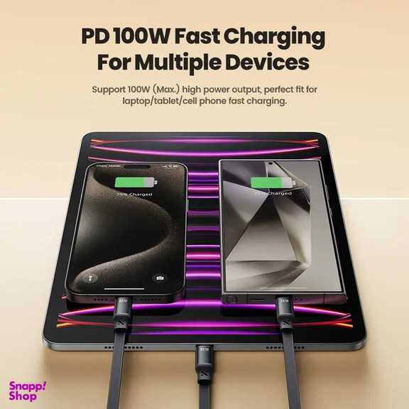 کابل USB-C توکی مدل 100W TQ-X94C2 طول 1 متر
