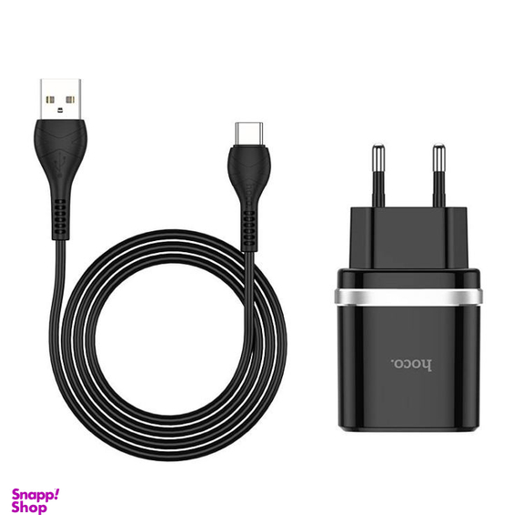 شارژر دیواری هوکو مدل C12Q به همراه کابل USB Type-C