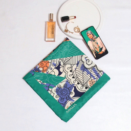 روسری زنانه آنالیا مدل ابریشم مزونی کد 9071