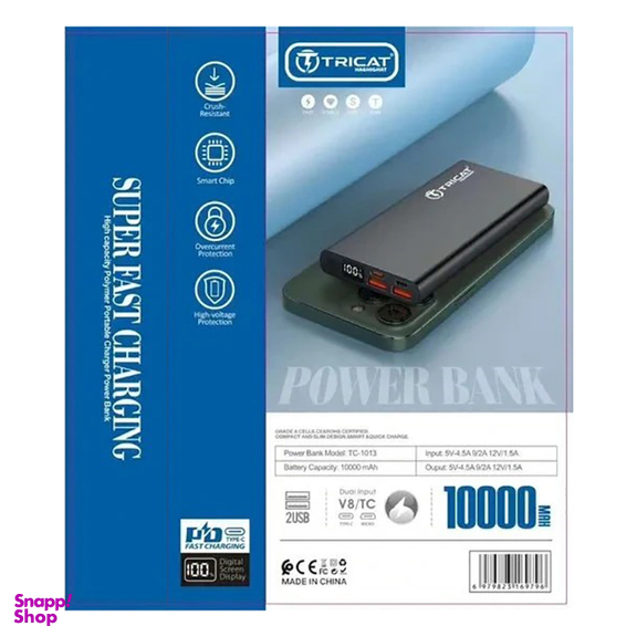 پاوربانک 67 وات تریکت مدل TC-1013 ظرفیت 10000 میلی آمپر ساعت