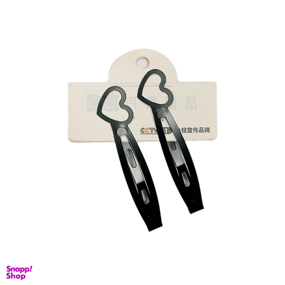 گیره مو طرح قلب کد Dinky165 مجموعه 2 عددی
