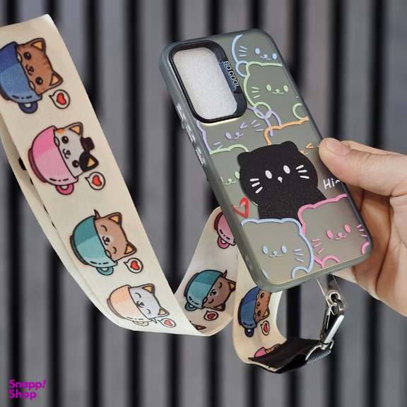 کاور گوشی موبایل سوکول مدل گربه کد پیشی مناسب برای سامسونگ Galaxy A54 به همراه بند آویز