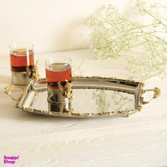 سینی استیل برنجی سالینو کد DB-80097