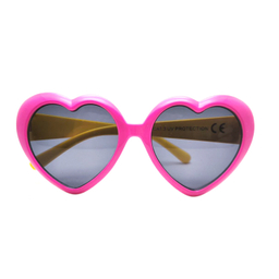 عینک آفتابی دخترانه سیتی ویژن مدل پلاریزه دخترانه کد 078068 طرح قلب رنگ صورتی