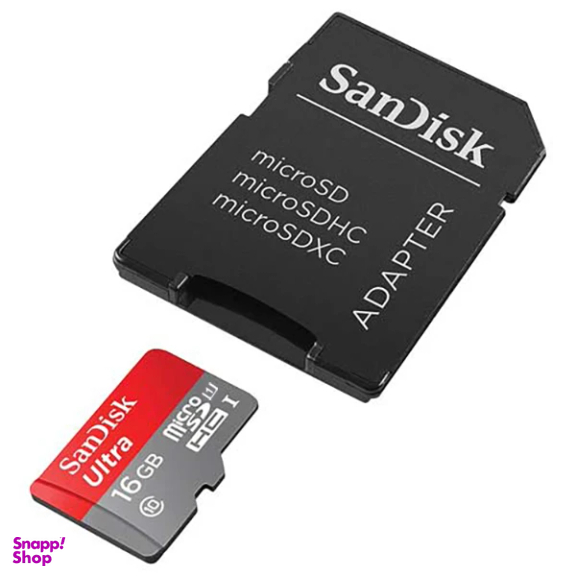 کارت حافظه‌ microSDXC کلاس 10 استاندارد مدل UHS-I U1 سرعت 100MBps ظرفیت 16 گیگابایت به همراه آداپتور SD