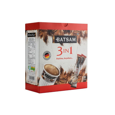 پودر قهوه فوری 1×3 باتسام بسته 20 عددی