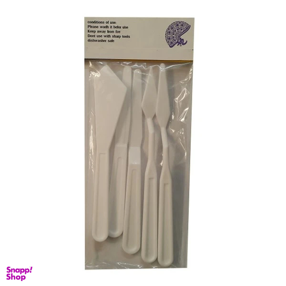 ابزار سفالگری به گز مدل ارکیده مجموعه 5 عددی