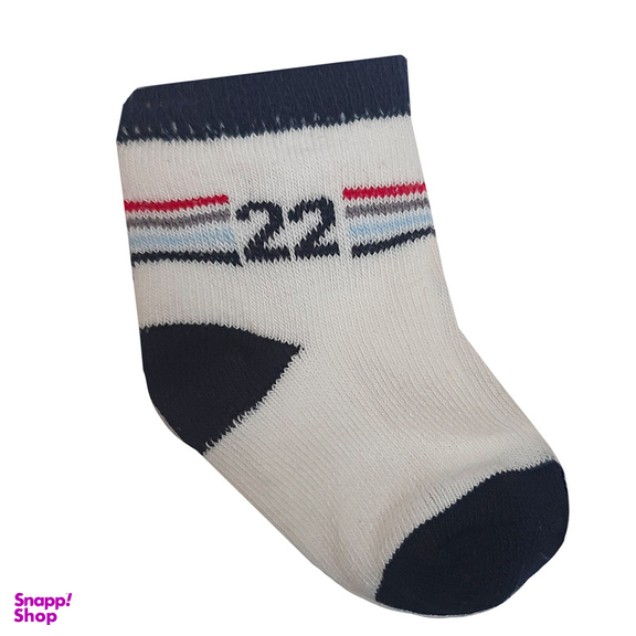 جوراب ساق کوتاه نوزادی لاندنی مدل Z-940 مجموعه 3 عددی