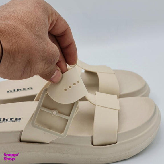 صندل زنانه نیکتا مدل تک سگک کد 731 رنگ نسکافه ای