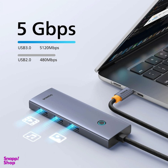 هاب 7 پورت Type-C بیسوس مدل Ultrajoy Series