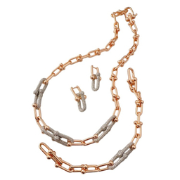 ست زیور زنانه مدل شامپانی تیفانی کد 1850