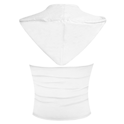 کراپ تاپ کلاه دار زنانه ماییلدا مدل 5260-259 رنگ سفید