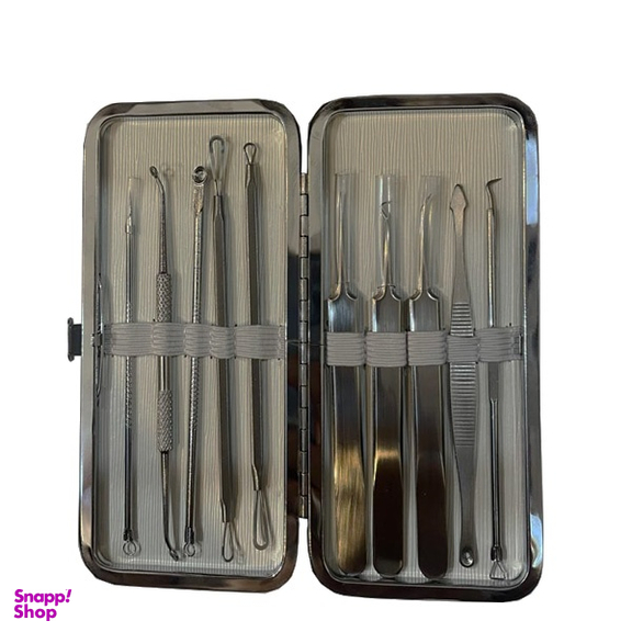 قلم پاکسازی پوست و کاشت مژه کیو وای اچ مدل derm-3199 مجموعه 10 عددی