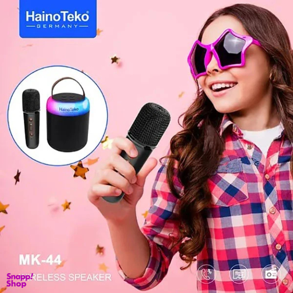 اسپیکر بلوتوثی قابل حمل هاینو تکو مدل Mk44 به همراه میکروفون