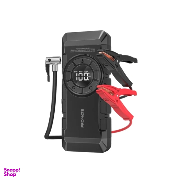 جامپر استارتر و پاوربانک چهار در یک پرومیت مدل PATROLPACK-2 ظرفیت 12000 میلی آمپر ساعت