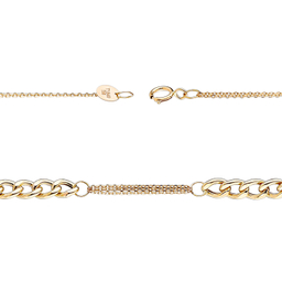 دستبند طلا 18 عیار زنانه میلی گالری مدل سالیا گلد کد MT1113