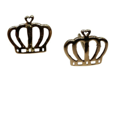 گوشواره طلا 18 عیار زنانه مدل تاج