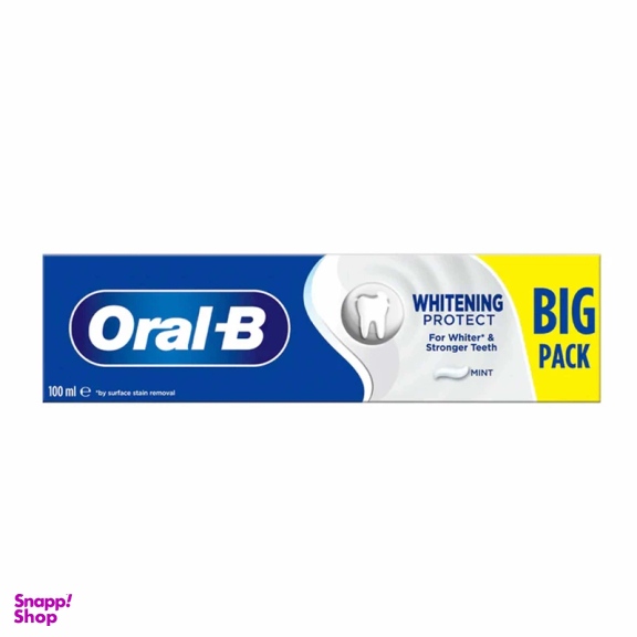 خمیر دندان سفید کننده اورال بی مدل Whitening Protect حجم 100 میلی لیتر