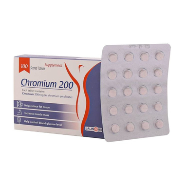 قرص کرومیوم 200 میکروگرم جالینوس بسته 100 عددی